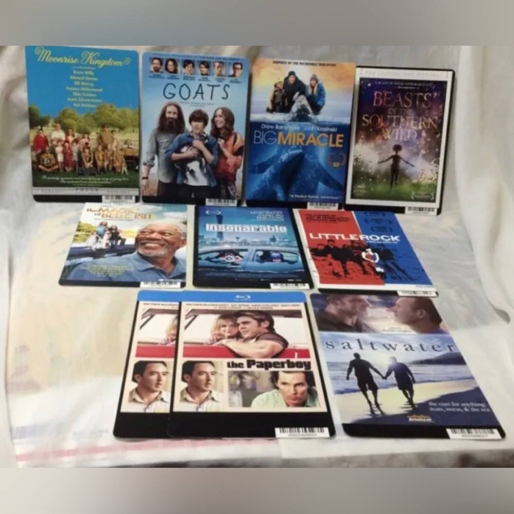 10 Blockbuster Movie Backer Cards Memorabilia Award Winners, Unique, Mixed Lot